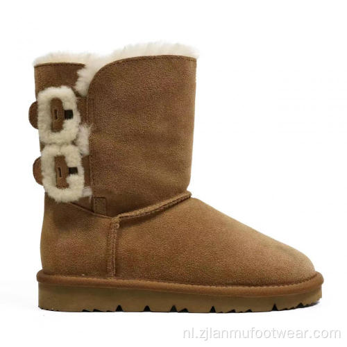 Klittenband pluizige klassieke middenkalfschoenen